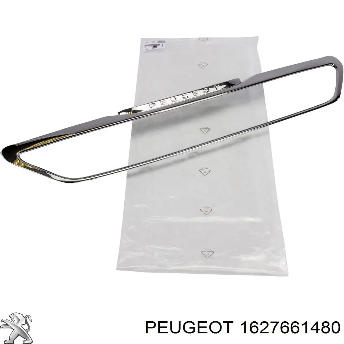 Rejilla central del parachoques delantero 1627661480 Peugeot/Citroen