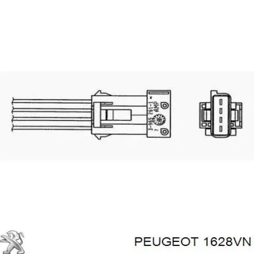 Comprar 1628VN Peugeot/Citroen Sonda lambda de oxígeno posterior al catalizador
