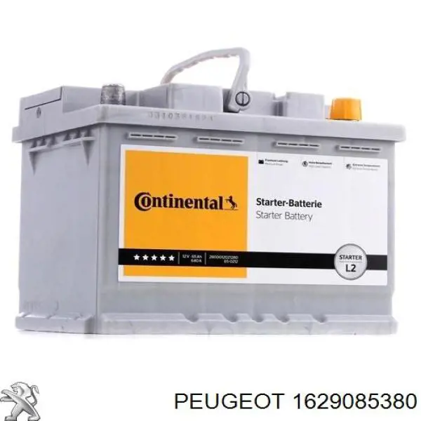 Batería de arranque PEUGEOT 1629085380