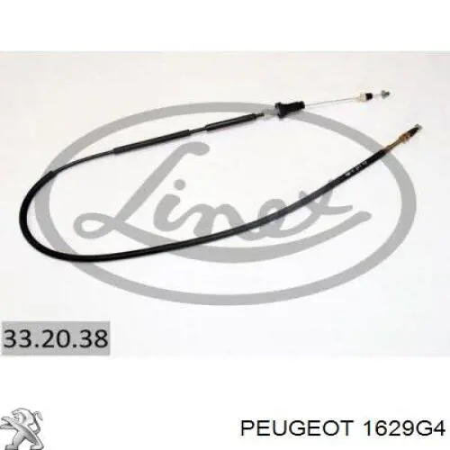 00001629G4 Peugeot/Citroen cable del acelerador