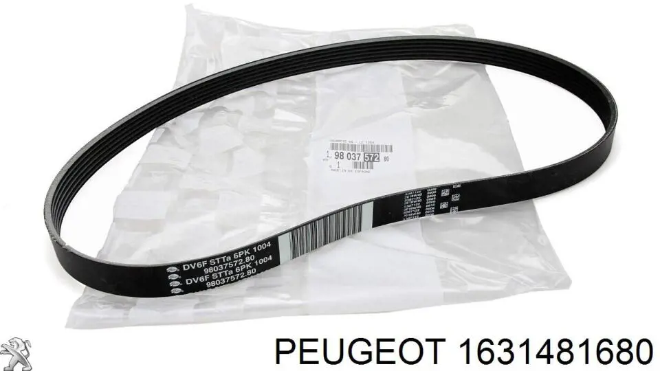 Correa de transmisión 1631481680 Peugeot/Citroen