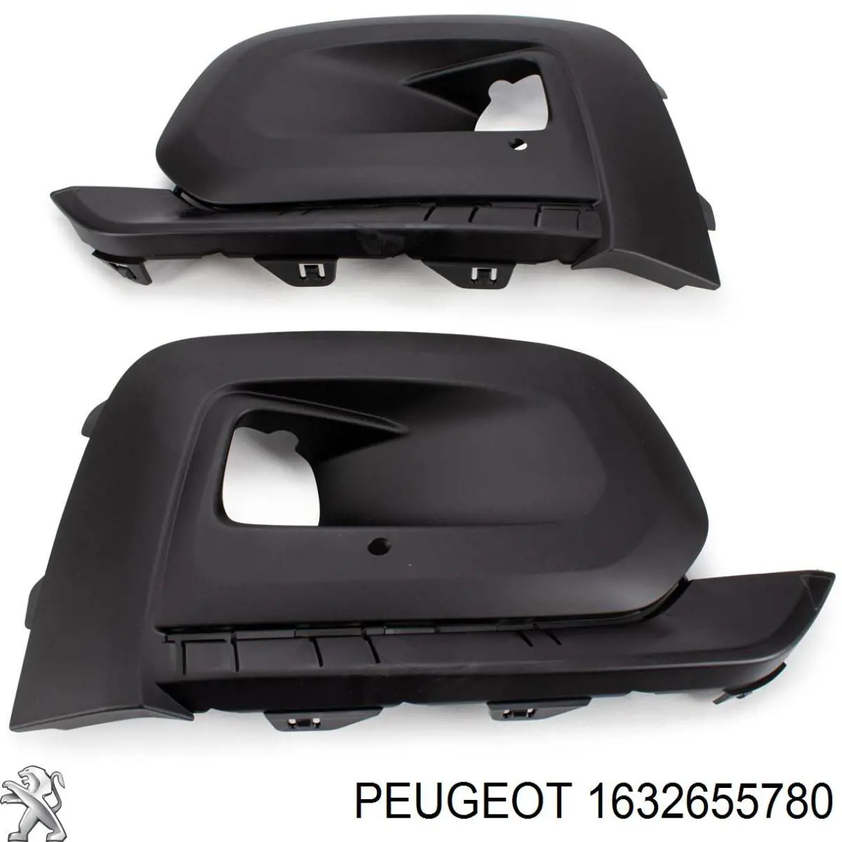 1632655780 Peugeot/Citroen Tapa de rejilla de faro antiniebla del parachoques delantero