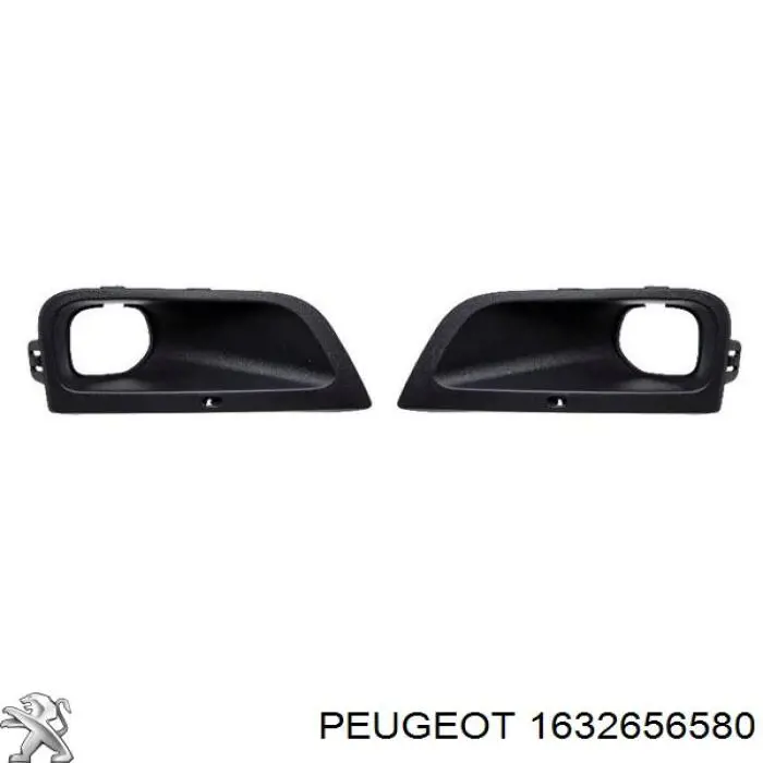 1632656580 Peugeot/Citroen rejilla de antinieblas, parachoques delantero