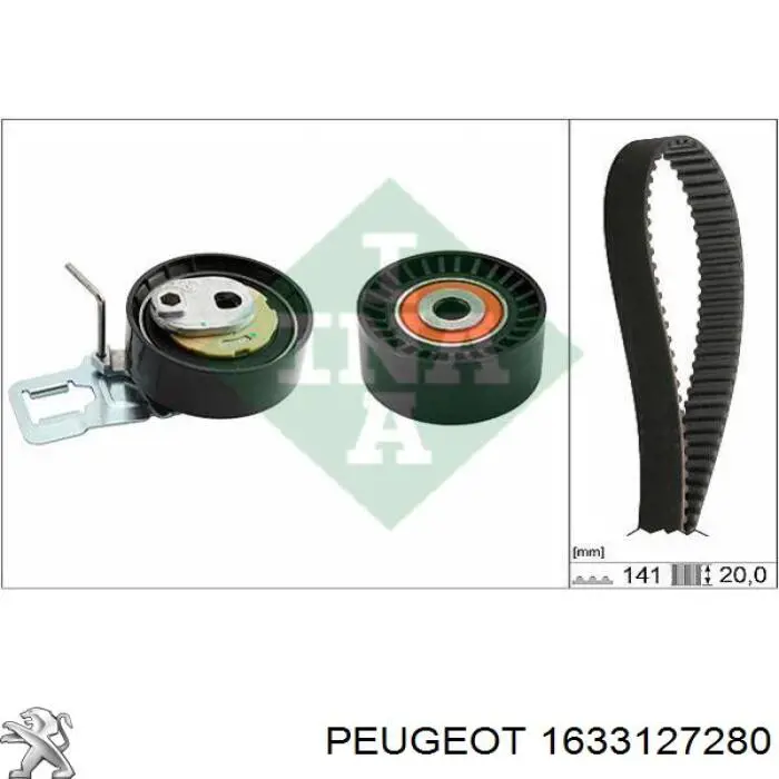 Comprar 1633127280 Peugeot/Citroen Correa distribución