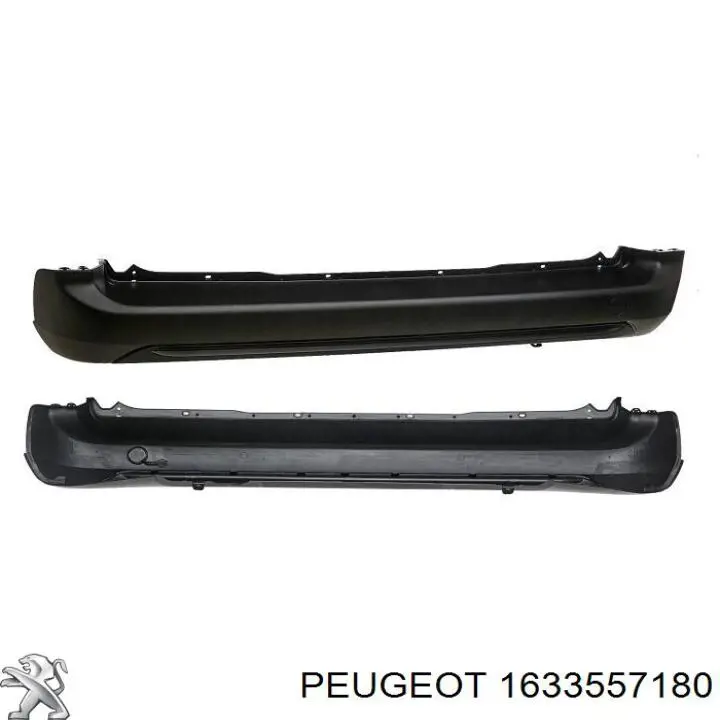 98167564XT Peugeot/Citroen parachoques trasero