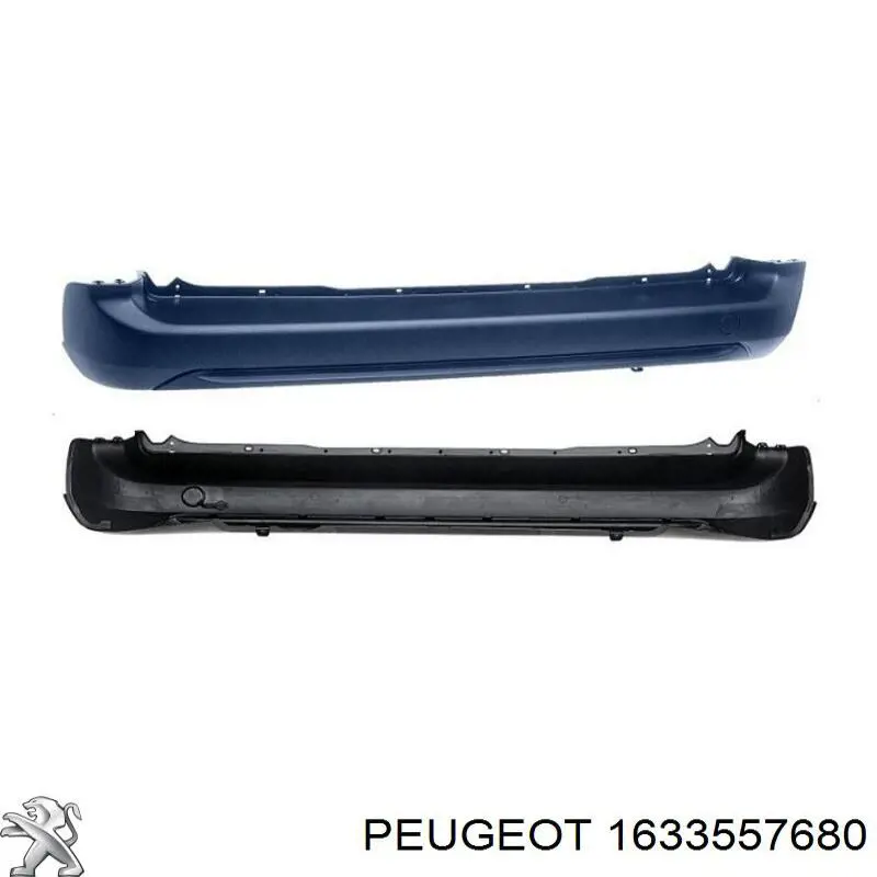 Parachoques trasero 1633557680 Peugeot/Citroen