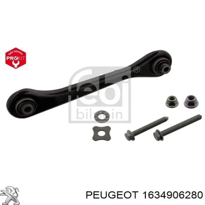 1634906280 Peugeot/Citroen Barra transversal reactiva de la suspensión trasera