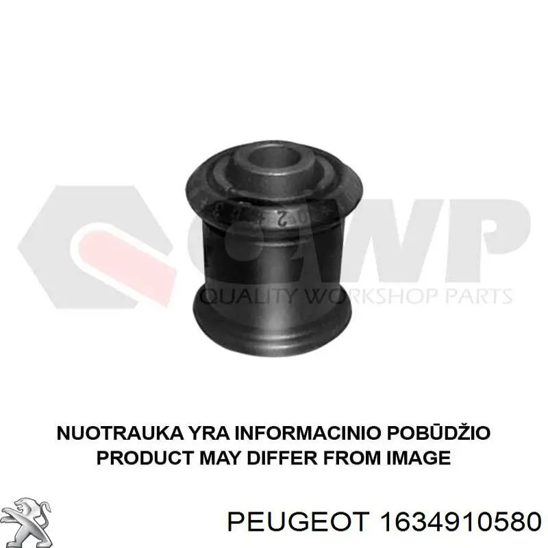 1634910580 Peugeot/Citroen barra oscilante, suspensión de ruedas delantera, inferior derecha