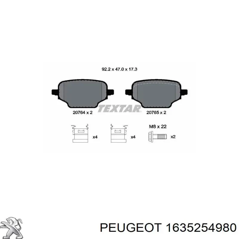 Pastillas de freno traseras ADBP420009 Blue Print