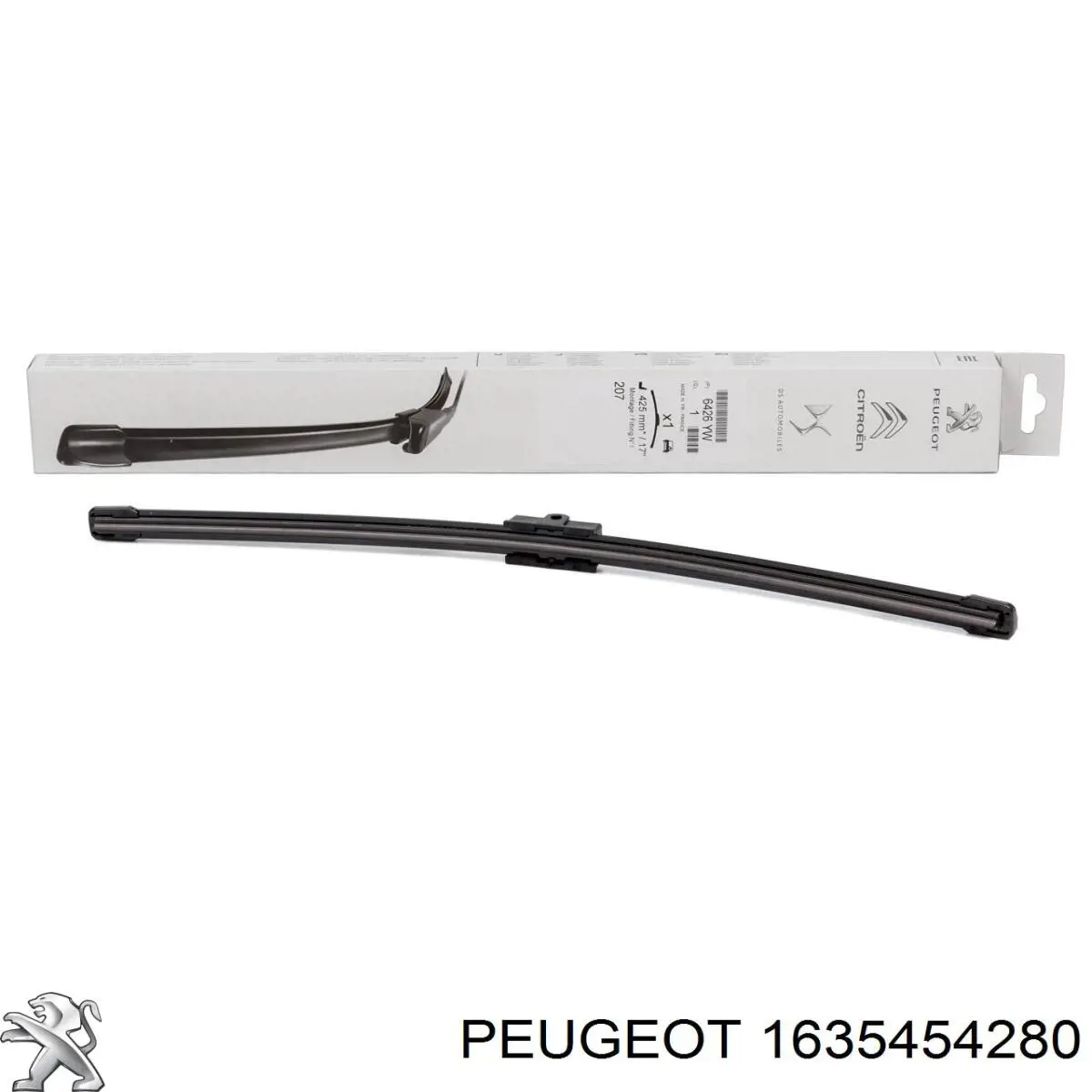 Comprar 1635454280 Peugeot/Citroen Juego de escobillas de luna delantera, 2 piezas