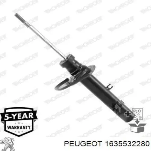 Amortiguador delantero izquierdo Peugeot/Citroen 1635532280 precio, desde 55,82 EUR