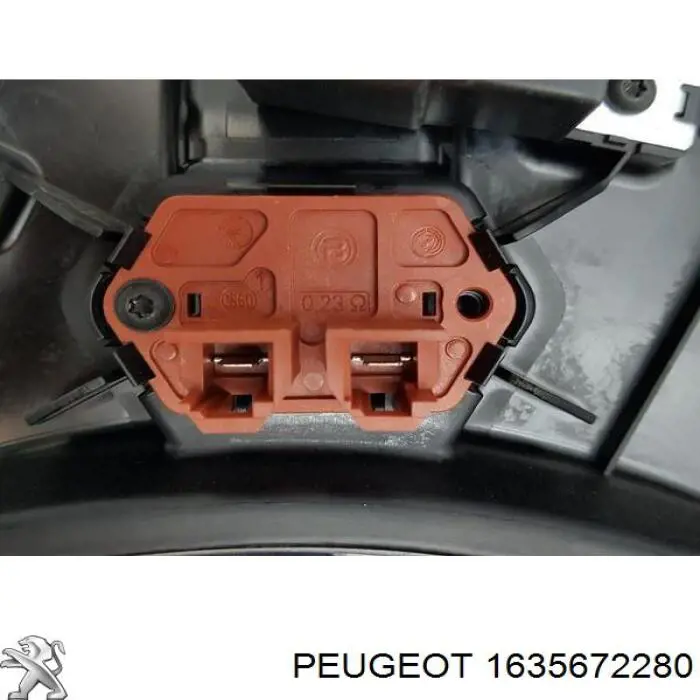 1635672280 Peugeot/Citroen difusor de radiador, ventilador de refrigeración, condensador del aire acondicionado, completo con motor y rodete