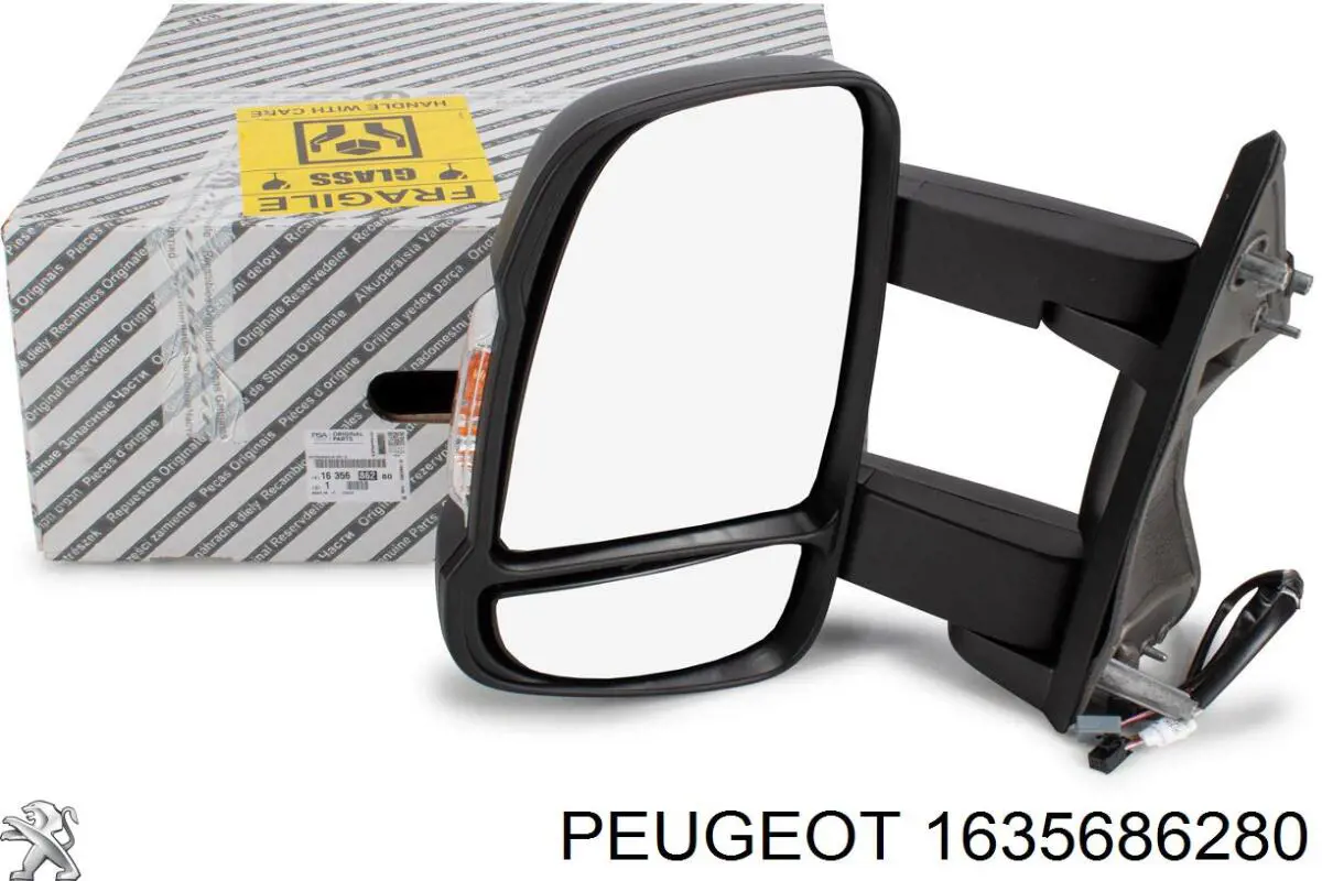 Espejo de retrovisor izquierdo 1635686280 Peugeot/Citroen