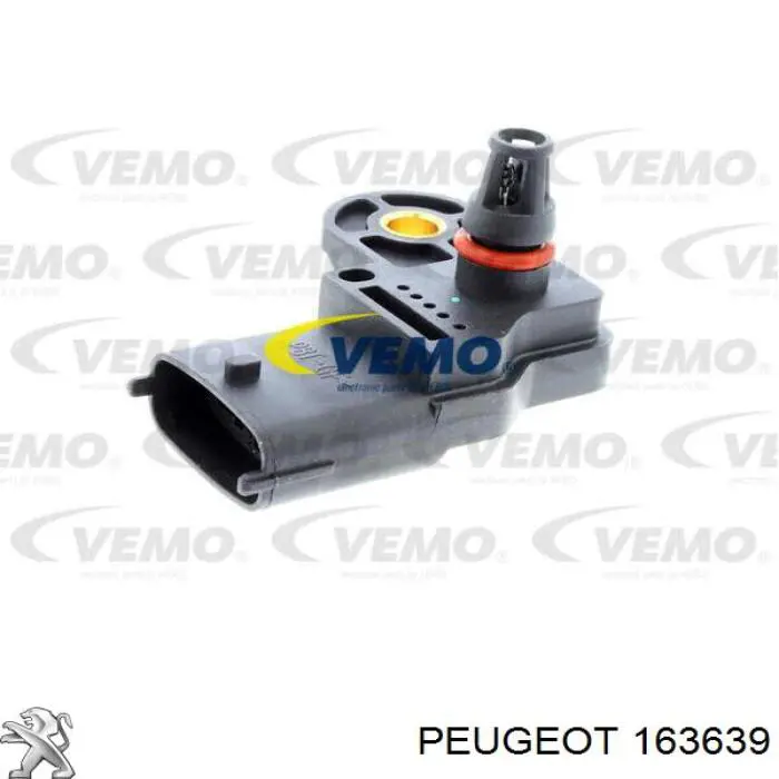163639 Peugeot/Citroen sensor de presion de carga (inyeccion de aire turbina)