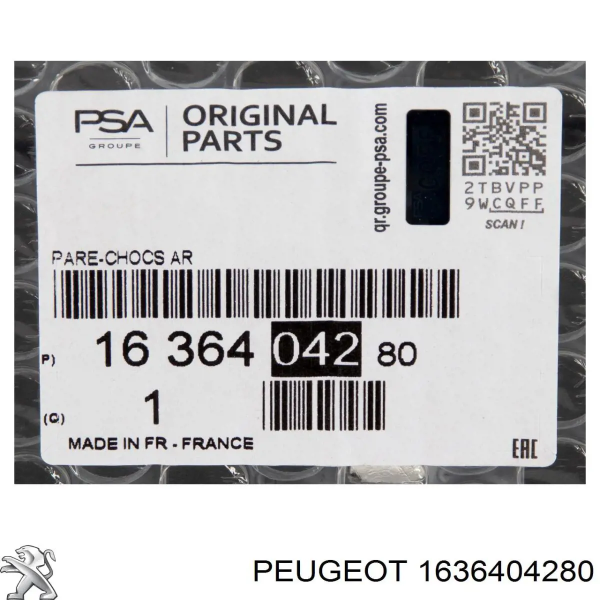 1636404280 Peugeot/Citroen Defensa trasero