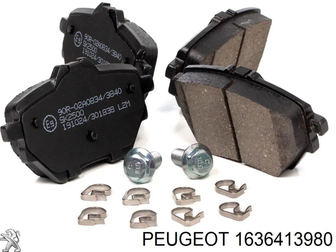 1636413980 Peugeot/Citroen Pastillas freno traseras