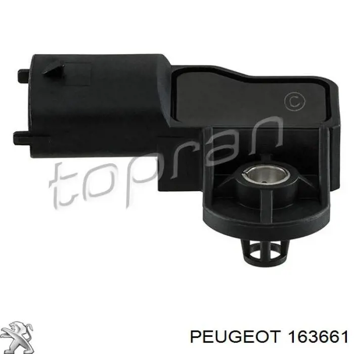 163661 Peugeot/Citroen sensor de presion de carga (inyeccion de aire turbina)