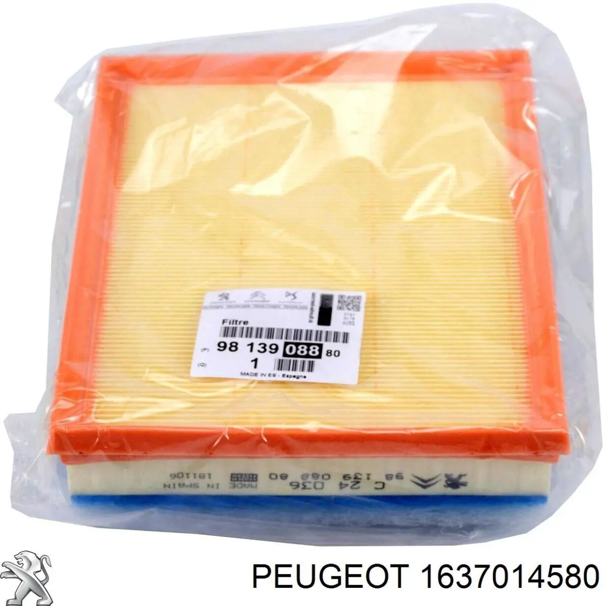 1637014580 Peugeot/Citroen pastillas de freno delanteras