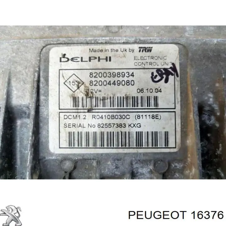 Tapa de cilindro Peugeot/Citroen 016376 precio, desde 1,62 EUR