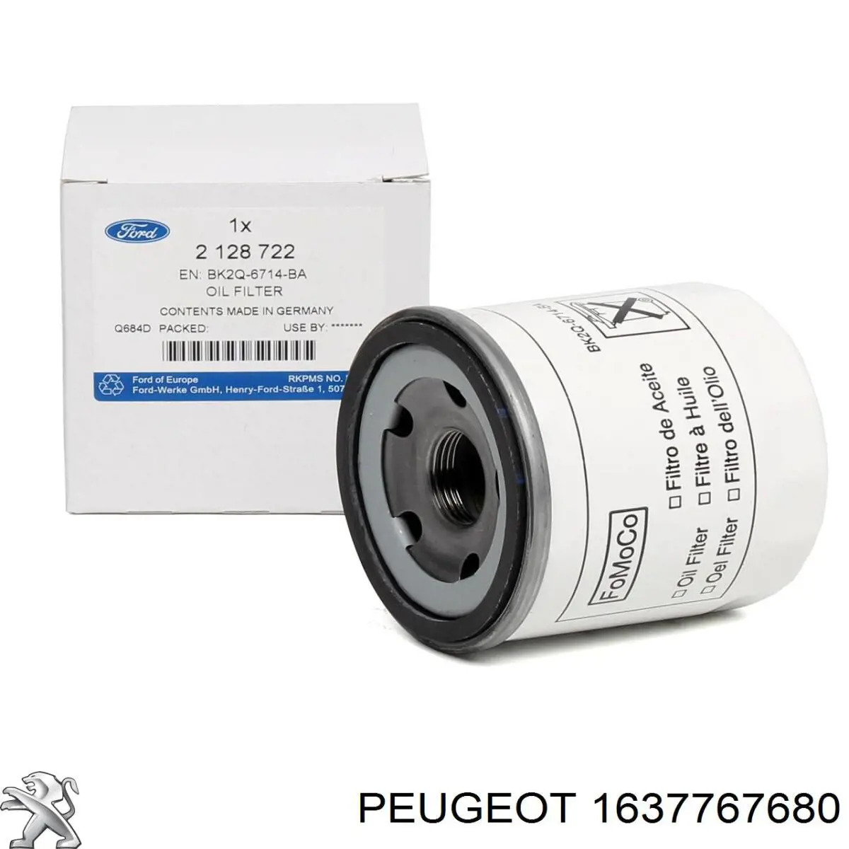 Comprar 1637767680 Peugeot/Citroen Filtros de aceite