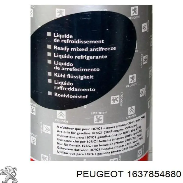 Liquido refrigerante 1637854880 Peugeot/Citroen