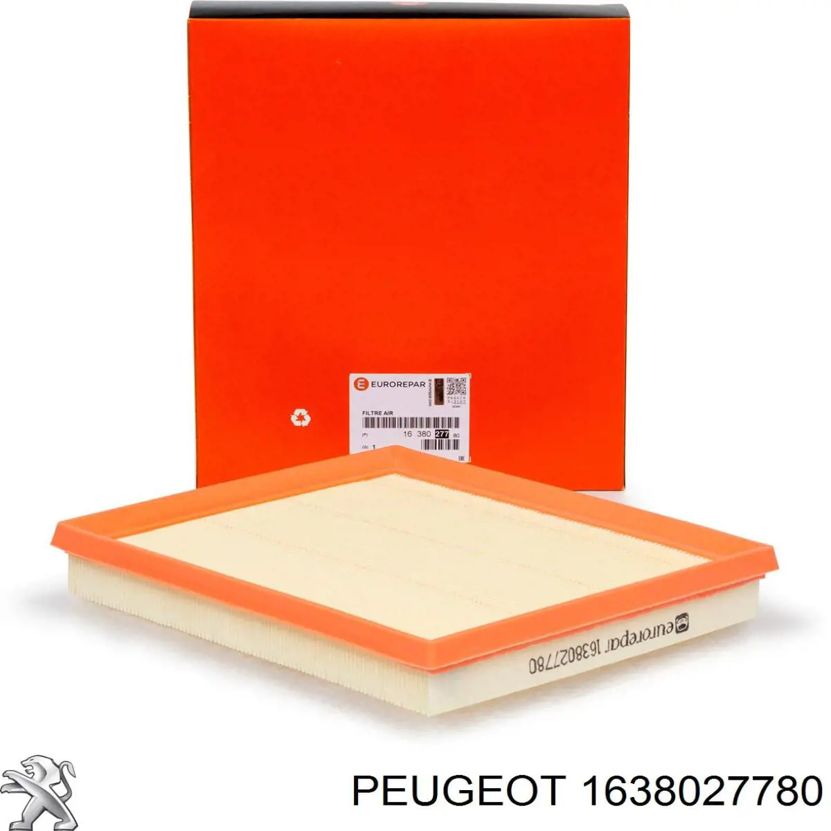 Filtro de aire 1638027780 Peugeot/Citroen