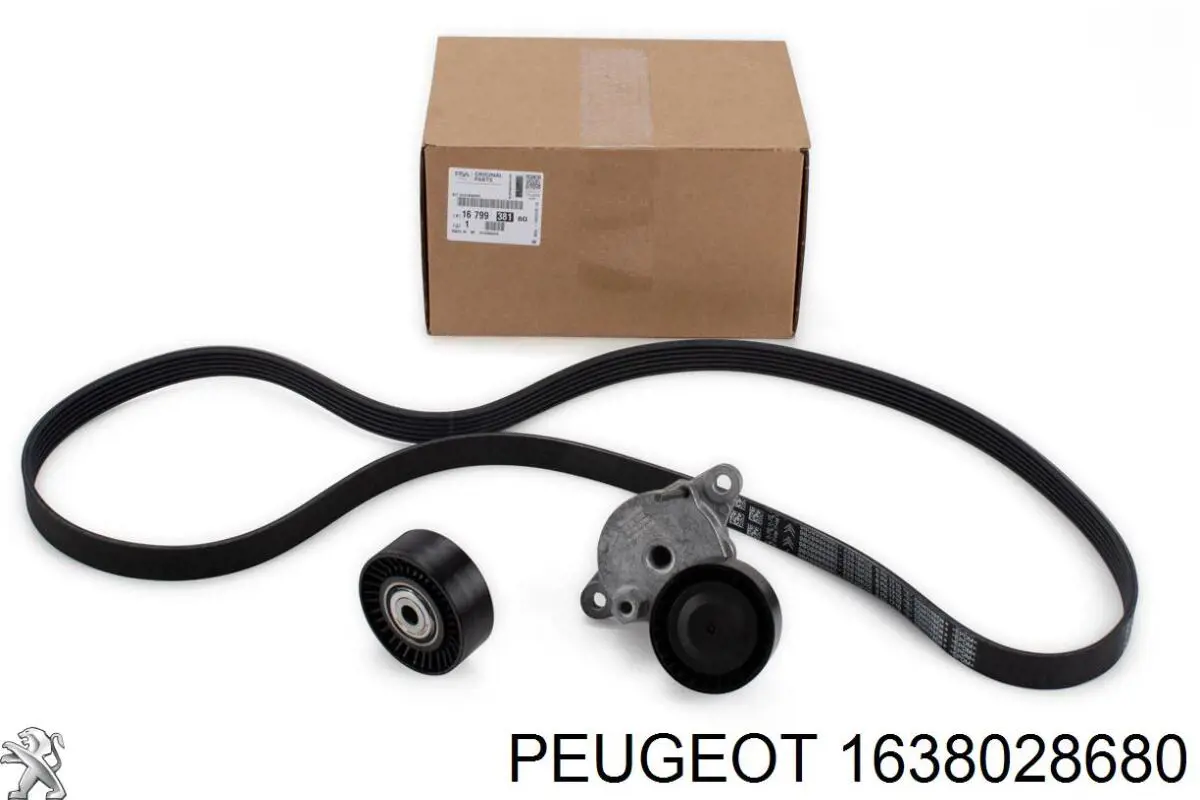 Comprar 1638028680 Peugeot/Citroen Polea inversión/guía, correa poli V