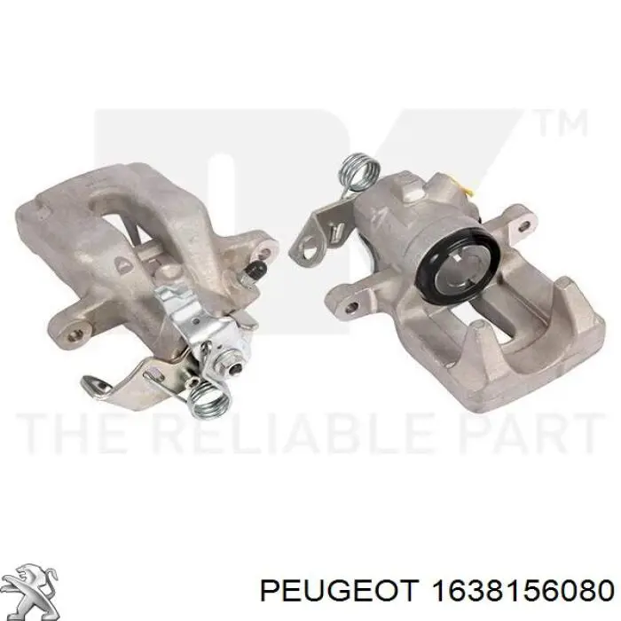 1638156080 Peugeot/Citroen pinza de freno trasera izquierda