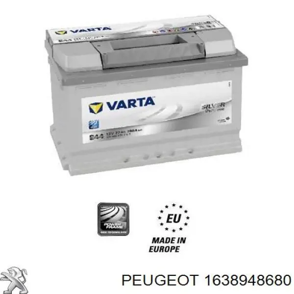 1638948680 Peugeot/Citroen Batería Start-Stop