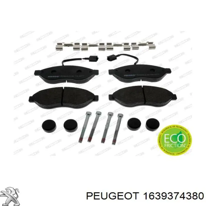 Comprar 1639374380 Peugeot/Citroen Pastillas delanteras de freno