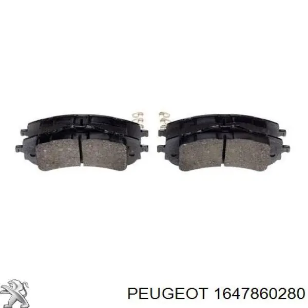 1647860280 Peugeot/Citroen pastillas de freno delanteras