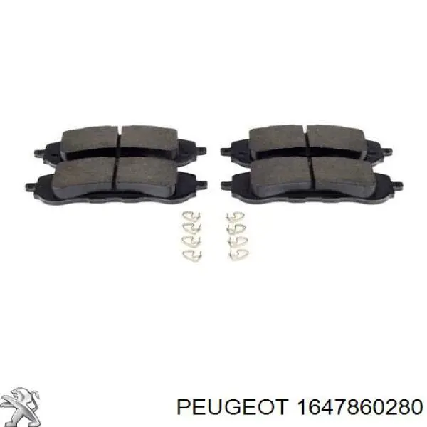 1647860280 Peugeot/Citroen Pastillas delanteras