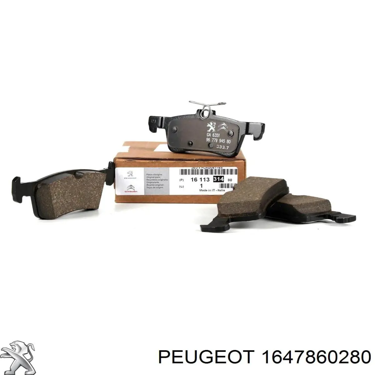 Comprar 1647860280 Peugeot/Citroen Pastillas delanteras de freno