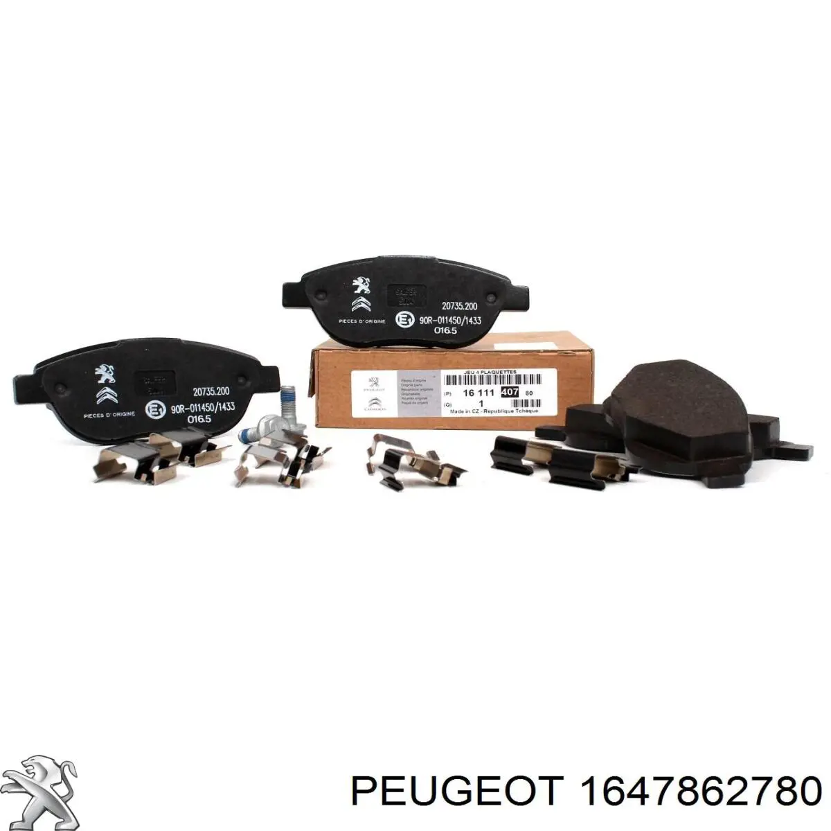 1647862780 Peugeot/Citroen Pastillas delanteras