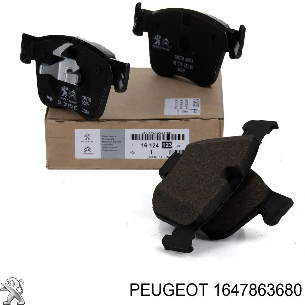 1647863680 Peugeot/Citroen pastillas de freno delanteras