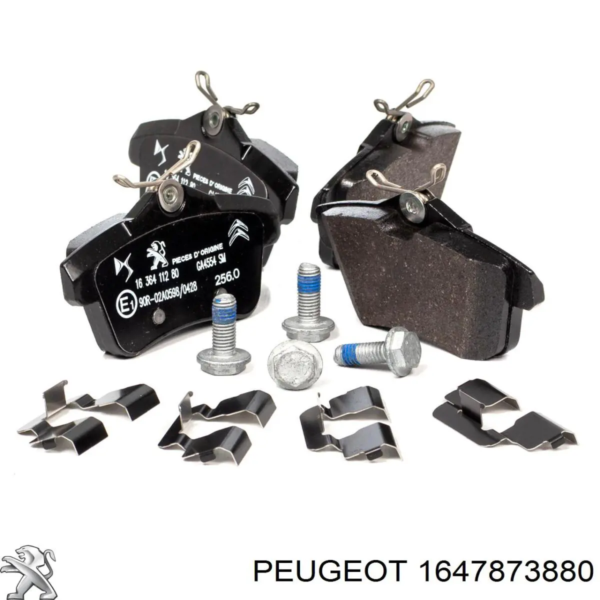 1647873880 Peugeot/Citroen pastillas de freno traseras