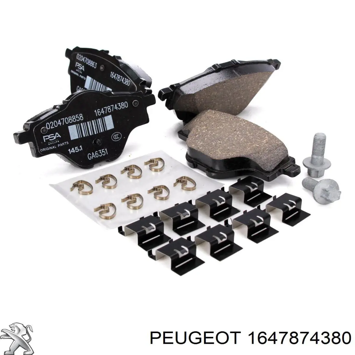 1647874380 Peugeot/Citroen pastillas de freno traseras