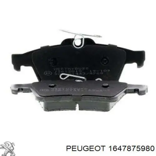Pastillas traseras de freno Peugeot/Citroen 1647875980 precio, desde 20,42 EUR