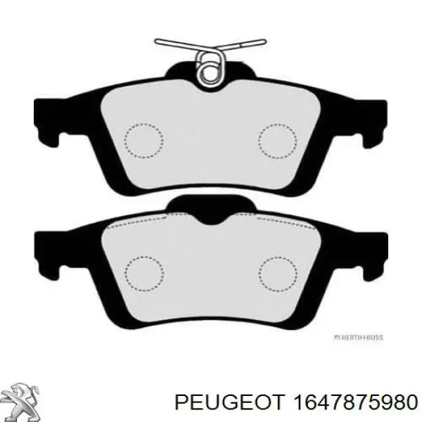Comprar 1647875980 Peugeot/Citroen Pastillas de freno traseras