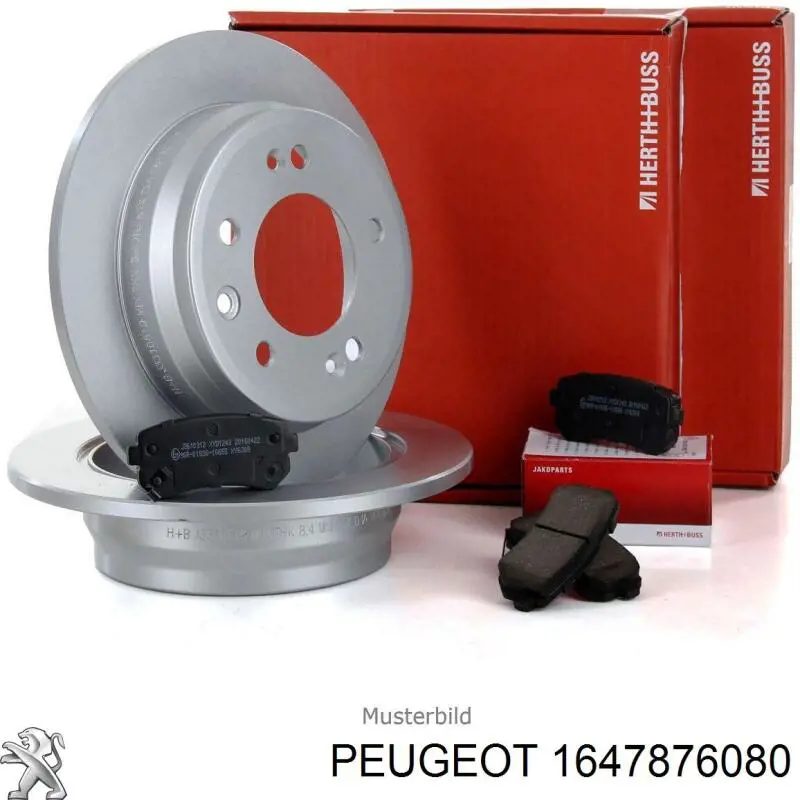 1647876080 Peugeot/Citroen pastillas de freno traseras