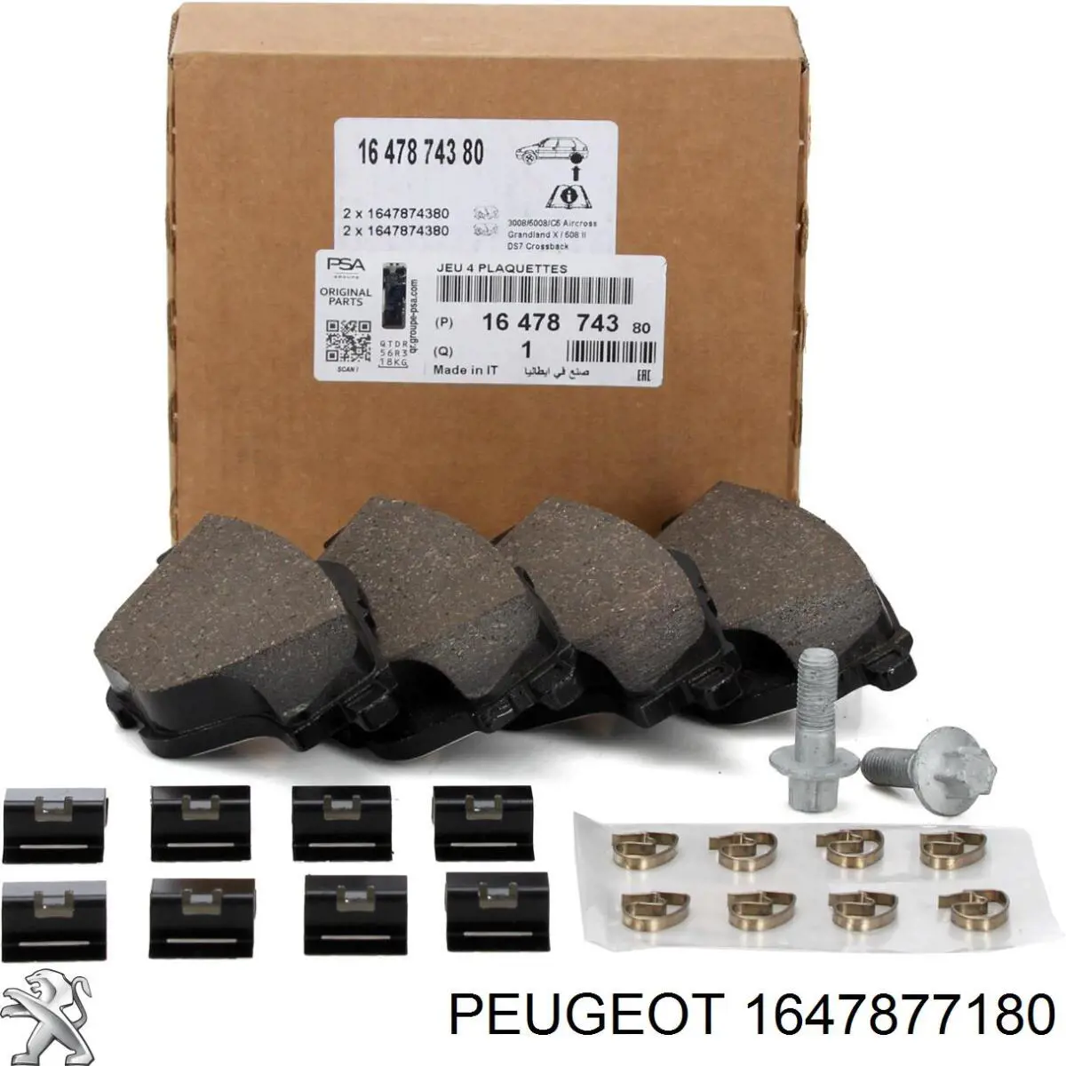 1647877180 Peugeot/Citroen Pastillas delanteras