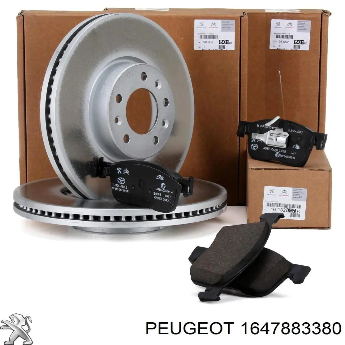 Disco de freno 1647883380 Peugeot/Citroen