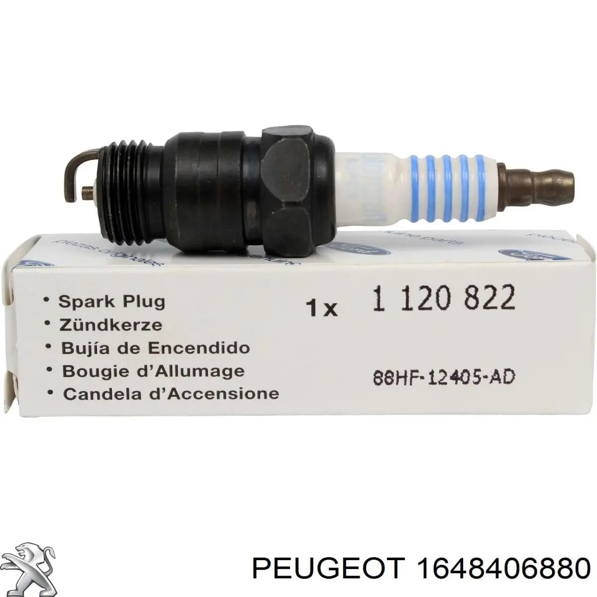 Bujía de encendido Peugeot 208 CA, CC