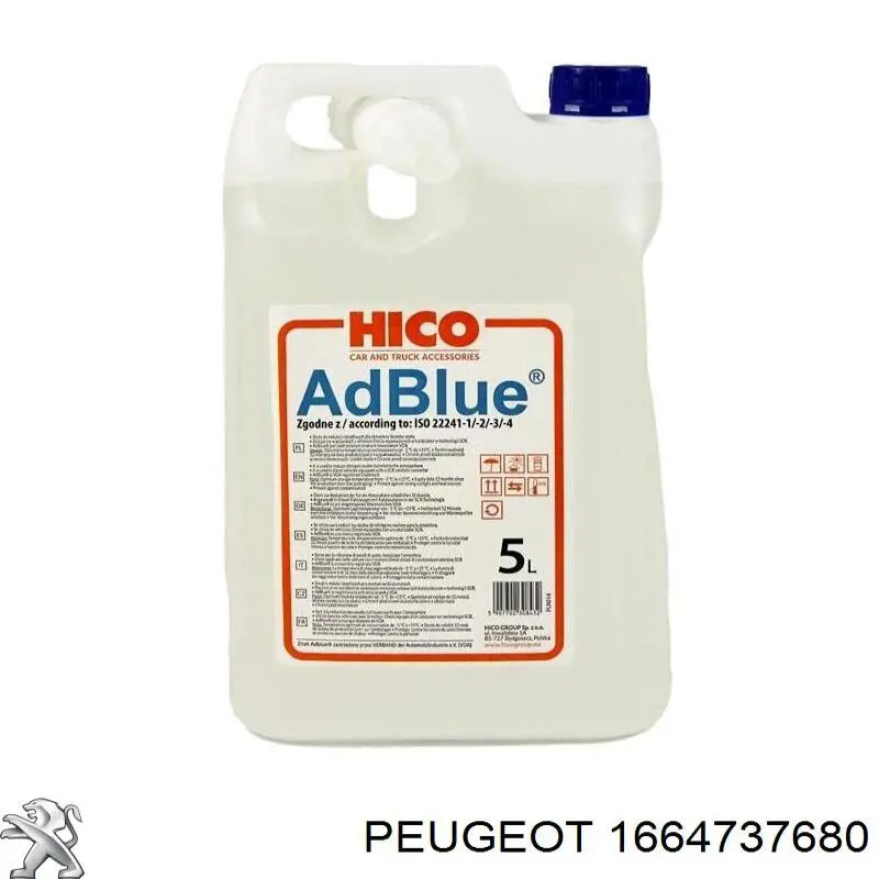 AdBlue, urea Peugeot/Citroen 1664737680 precio, desde 20,90 EUR