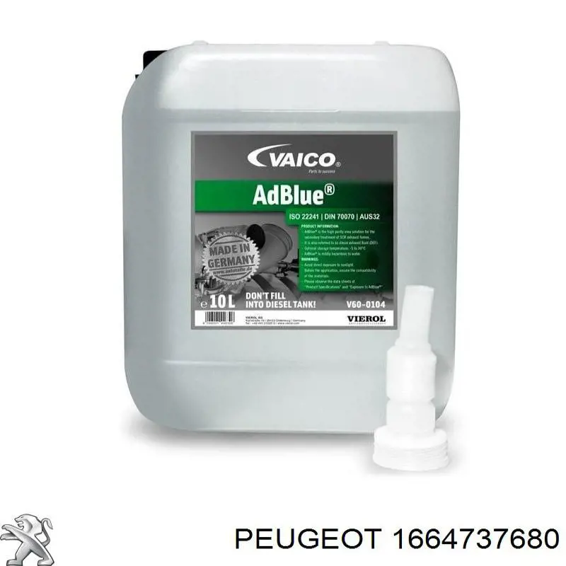Comprar 1664737680 Peugeot/Citroen AdBlue, urea