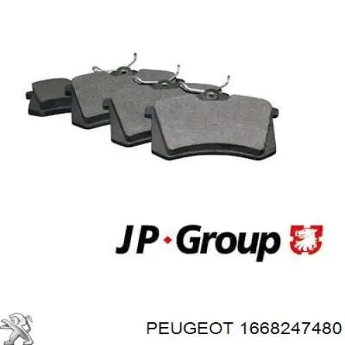 1668247480 Peugeot/Citroen Pastillas freno traseras