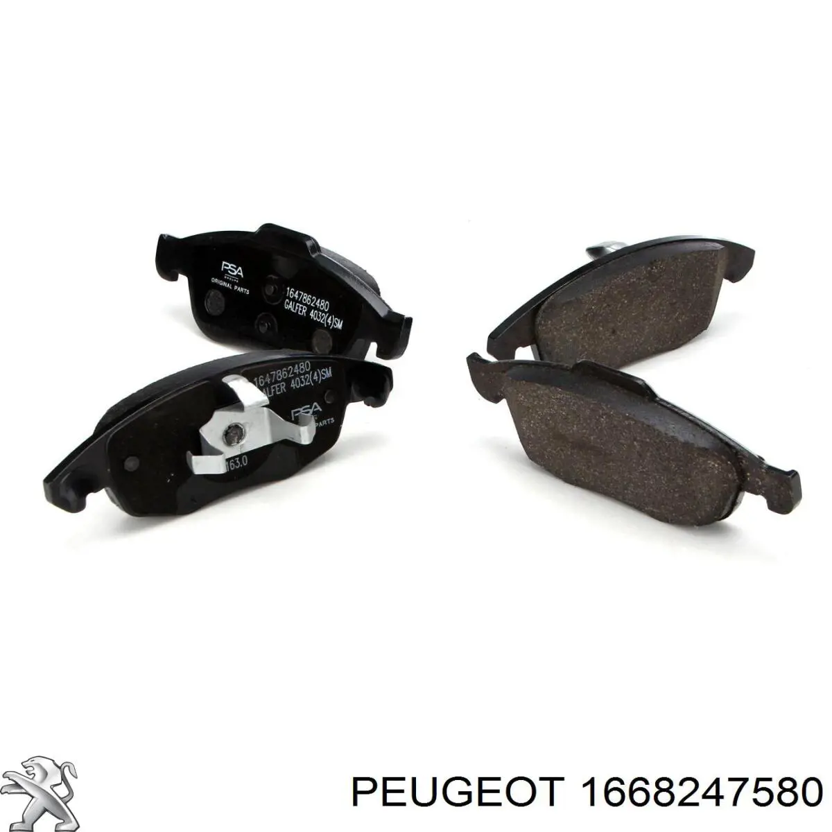 Pastillas traseras Peugeot/Citroen 1668247580