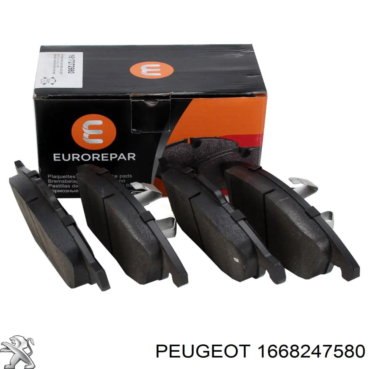 1668247580 Peugeot/Citroen Pastillas freno traseras