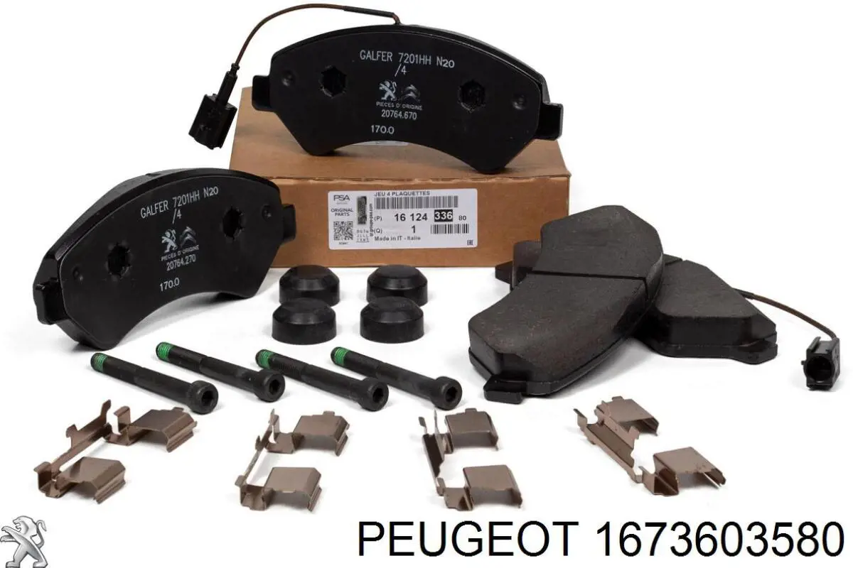 Pastillas de freno 1673603580 Peugeot/Citroen