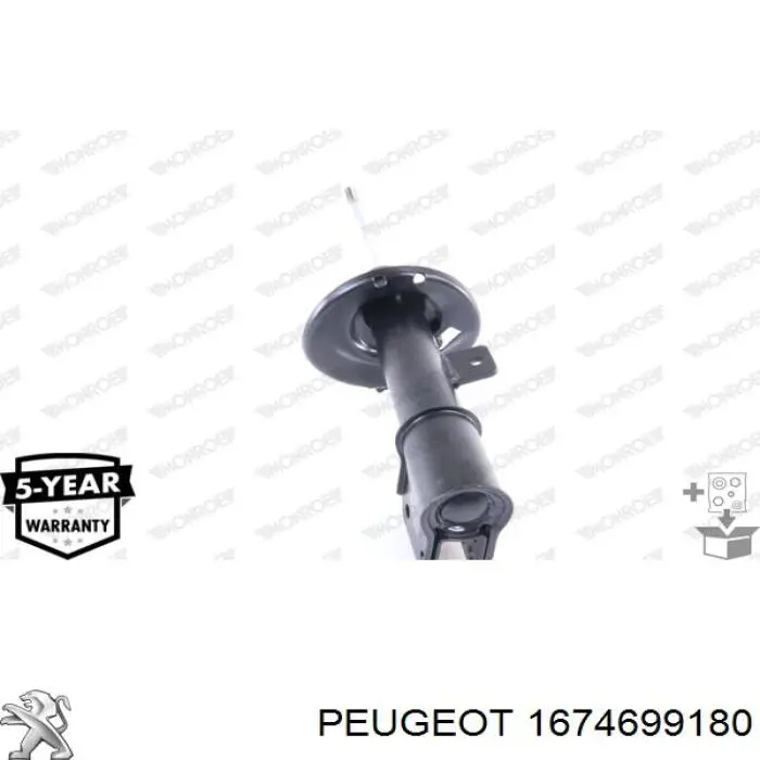 Comprar 1674699180 Peugeot/Citroen Amortiguador delantero izquierdo